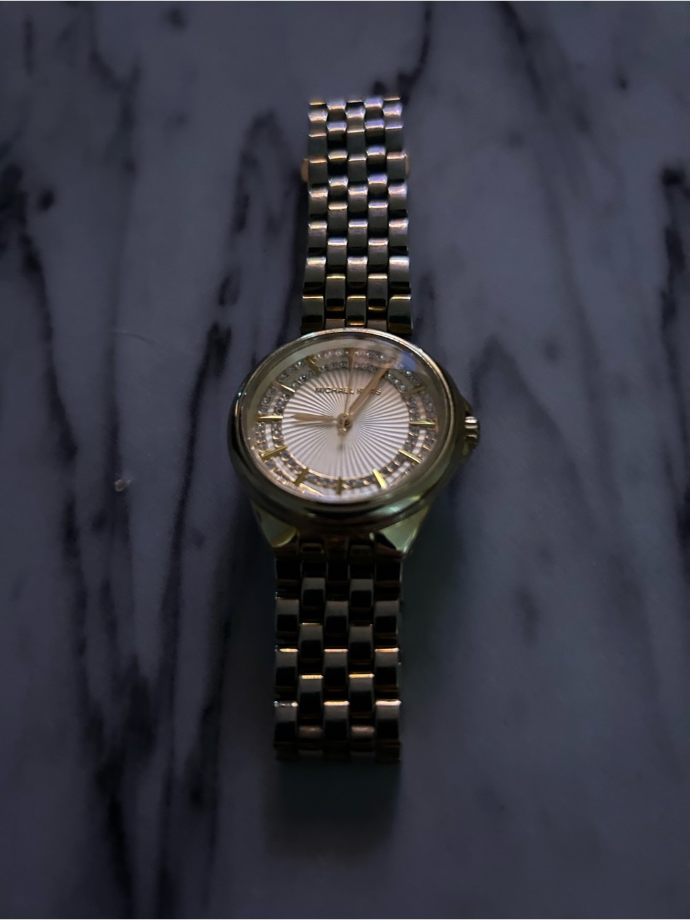 Michael Kors Goldtone Crystal Darci/Channing Watch MK3421 - Needs Battery
